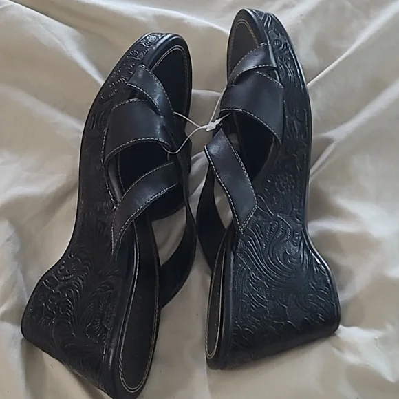 AXCESS Liz Clairborne Wedge Sandals Nwot - Picture 3 of 7